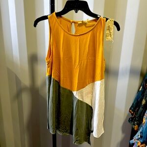 Mystree colorblock tank